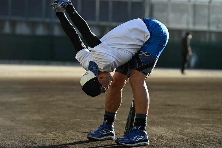新宿高校野球部を指導したイチロー　©Naoya Sanuki