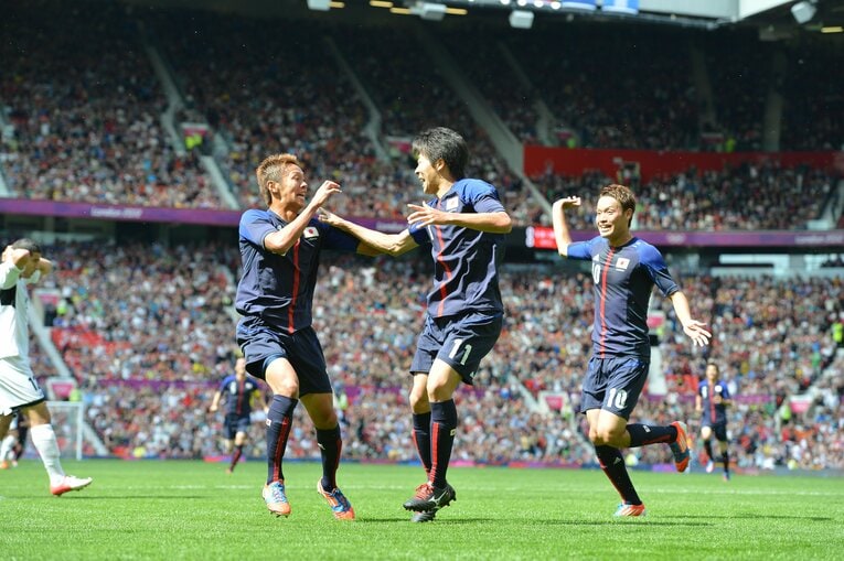 清武弘嗣、永井謙佑（2012年ロンドン五輪）©︎JMPA