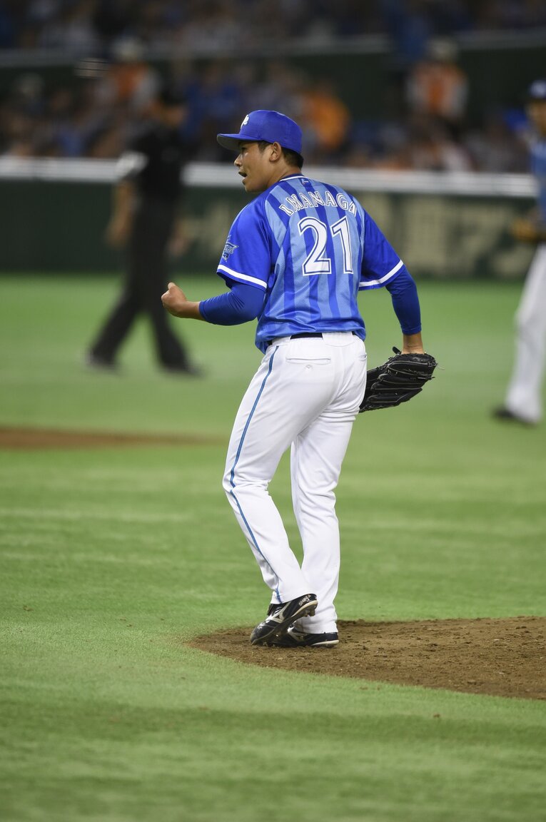 2016年CS第1ステージに登板した今永　©Hideki Sugiyama