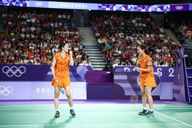 マレーシアのペアとの3位決定戦　©Ryosuke Menju/JMPA