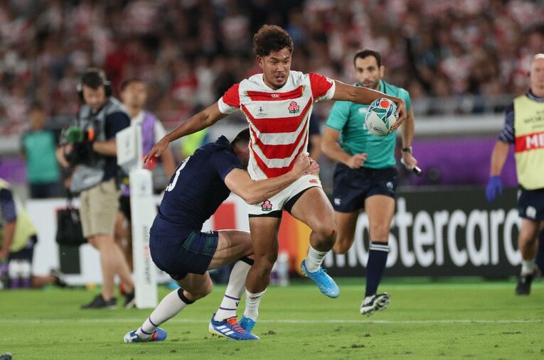 山中亮平／スコットランド戦 ／ photograph by Naoya Sanuki