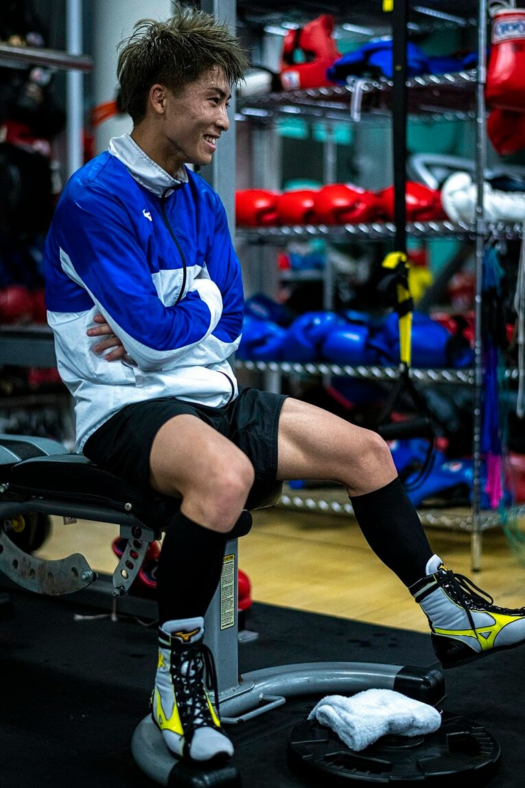 2019年ドネア戦前の公開練習 ／ photograph by Takuya Sugiyama