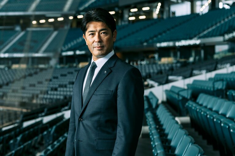 現役時代から地域貢献活動に熱心に関わり、2015年からは球団の活動の旗振り役を務めてきた稲葉篤紀氏 ／ photograph by Kiichi Matsumoto