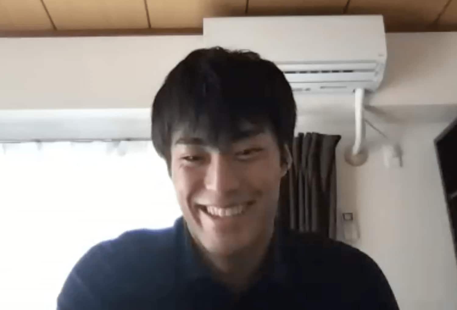 オンラインでの取材に応じてくれた内田選手