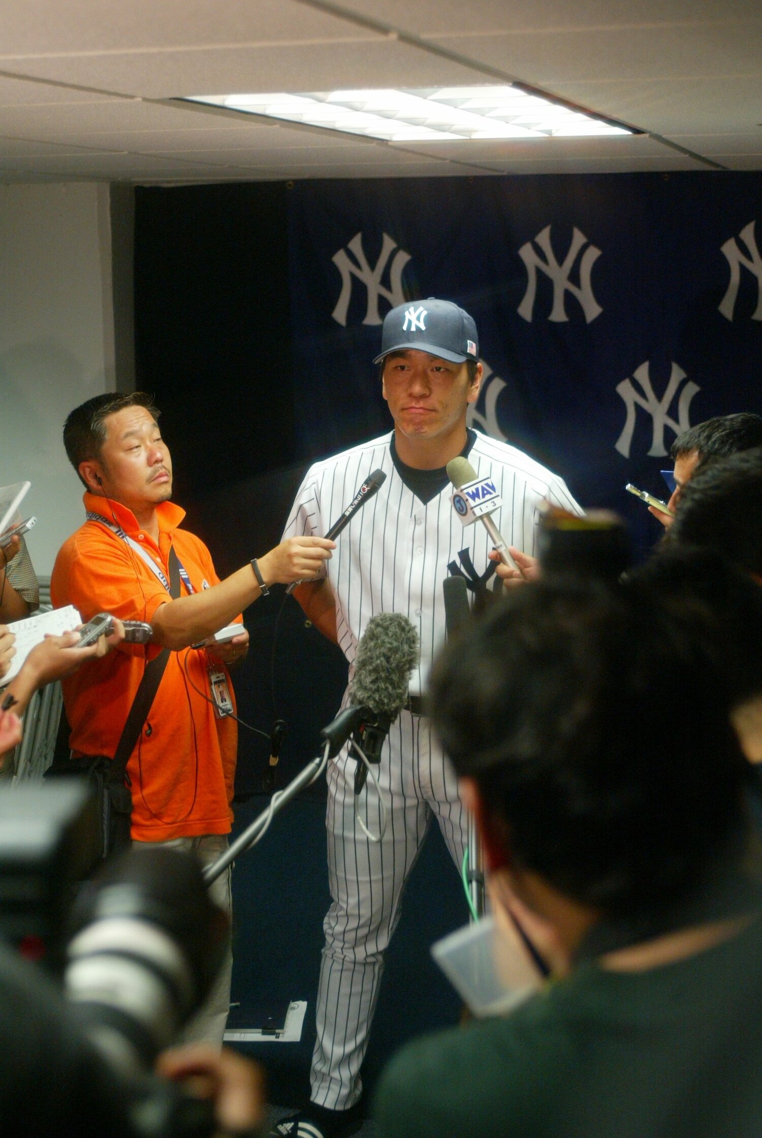 2003年のメジャー取材風景　©Naoya Sanuki