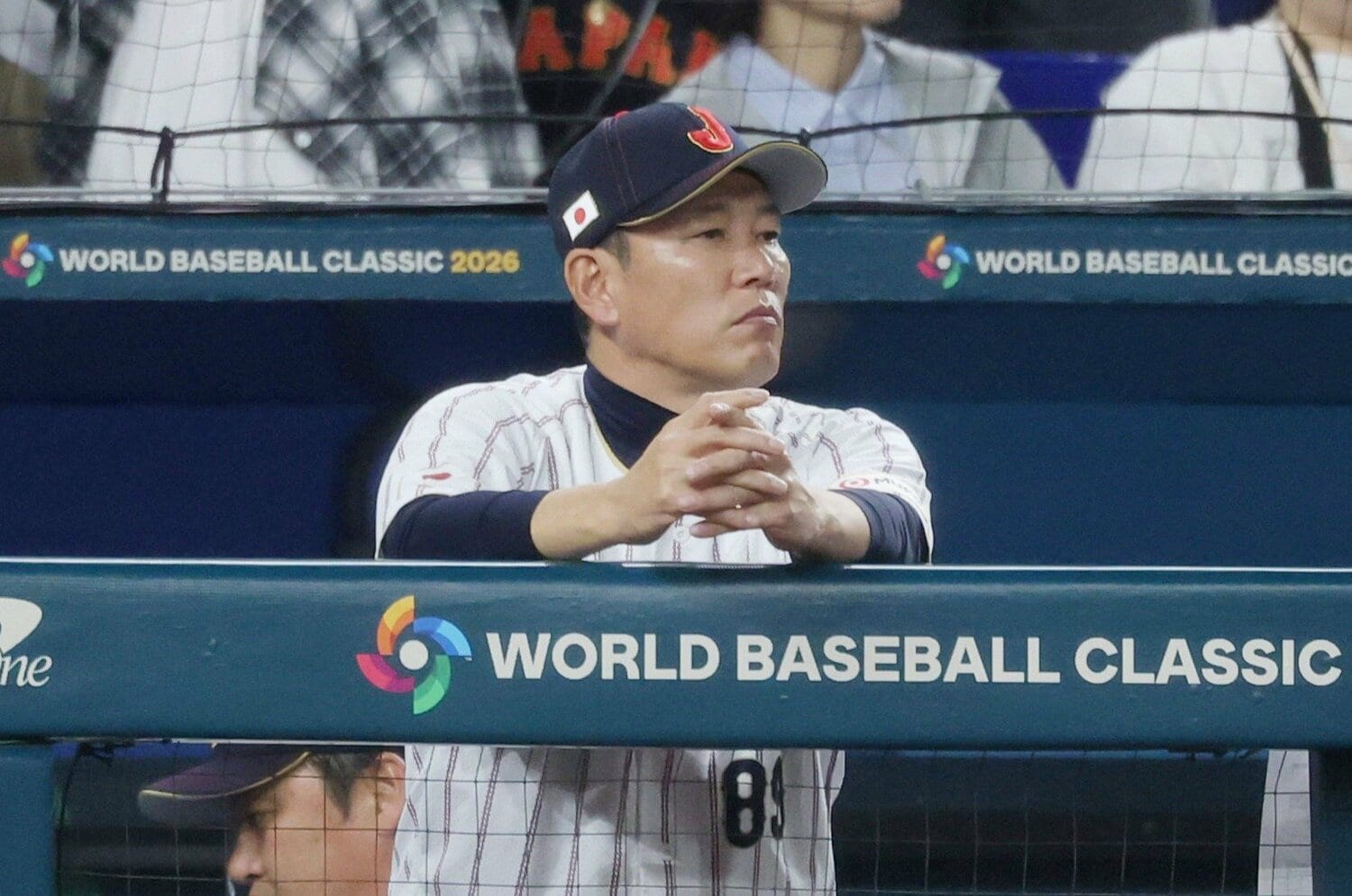 チームを率いた井端監督。その胸中やいかに　©JIJI PRESS