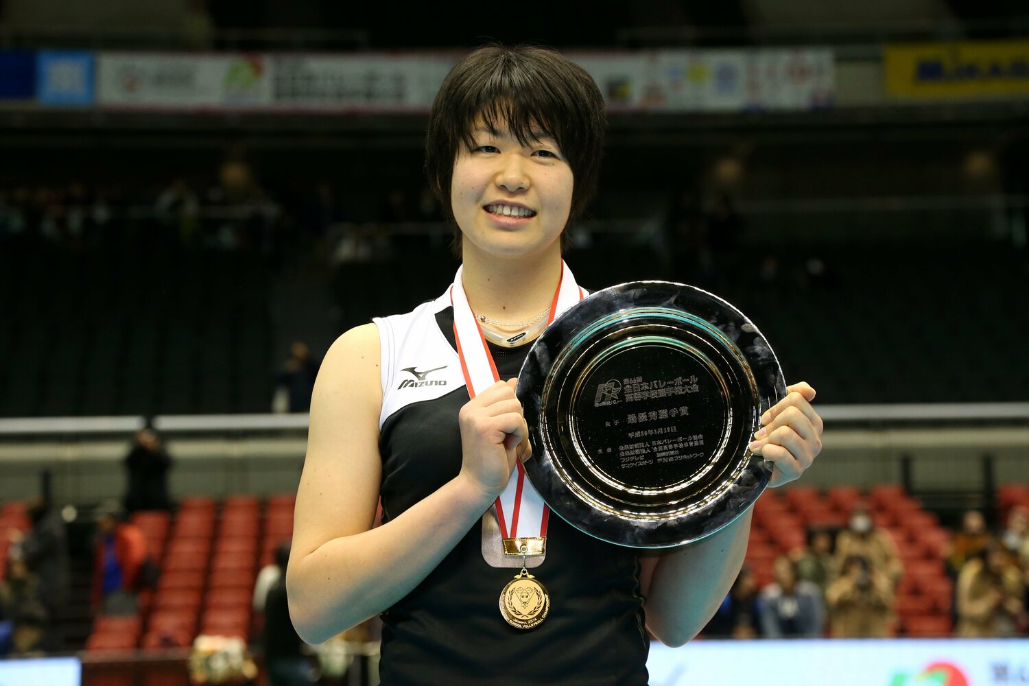 九州文化学園高校時代の田中瑞稀（2014年1月）　©︎AFLO SPORT