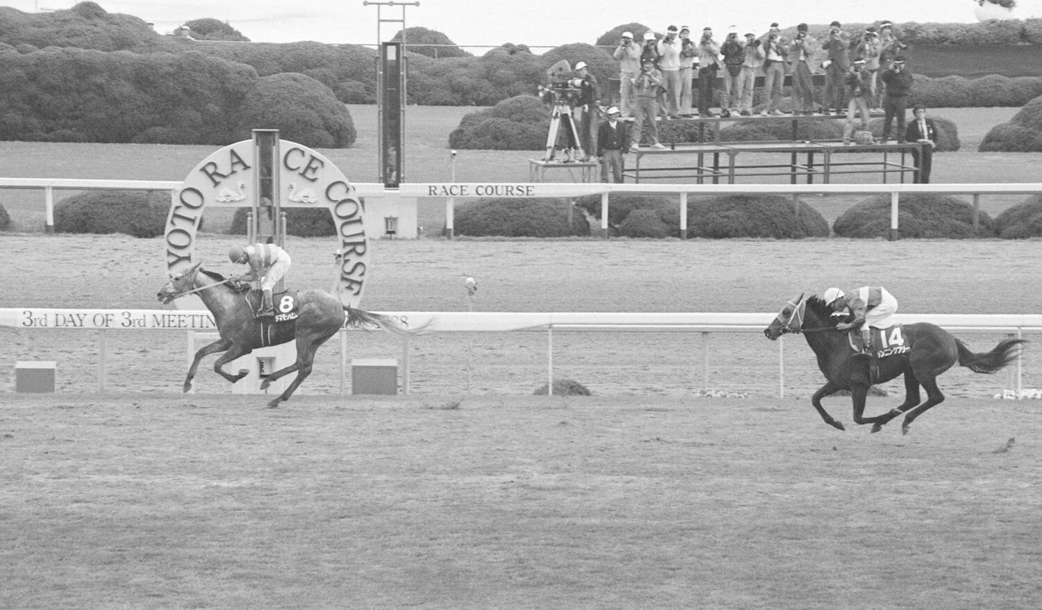 タマモクロスが3馬身差で圧勝した1988年の天皇賞・春 ©JIJI PRESS