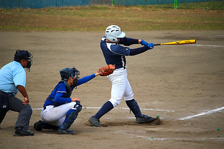 度肝を抜かされた幕張総合・村山亮介の打撃 ©︎Yu Takagi