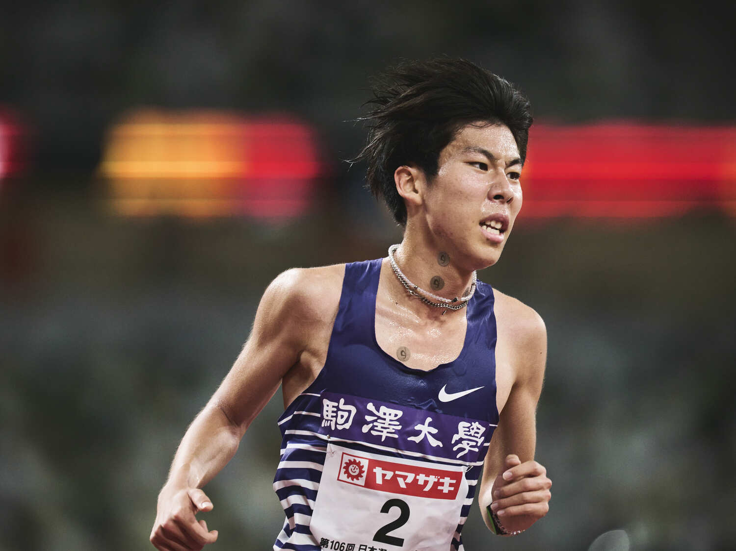 22年度の大学駅伝三冠に貢献するなど駒澤大のエースとして活躍した田澤　©Yuki Suenaga