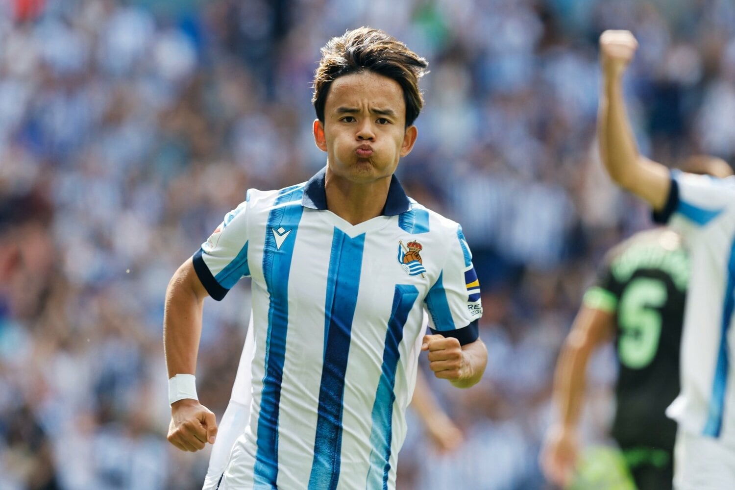 開幕戦、自身にとってもソシエダにとっても今季初ゴールにこの表情