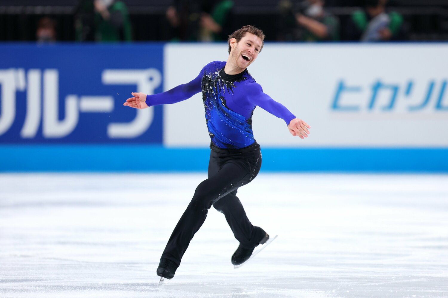 ブラウンが復帰を決意した、昨年10月のジャパンオープンでの演技　©AFLO