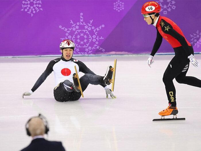 ショートトラック“黄金の右足”が。坂爪亮介、平昌ラストレース後の涙。＜Number Web＞ photograph by Ryosuke Menju/JMPA