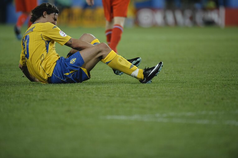 EURO2008でのイブラ様　©Sports Graphic Number