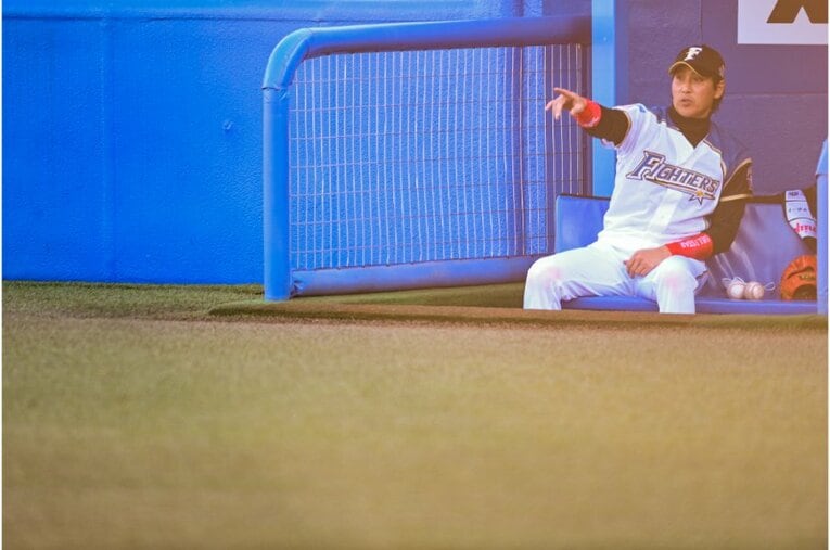 2020年トライアウトの新庄ビッグボス　©Nanae Suzuki