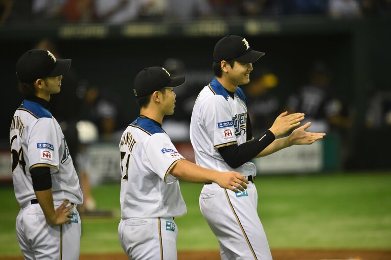 WBCで大活躍だった近藤健介（左）と大谷翔平（2013年）　©︎Hideki Sugiyama
