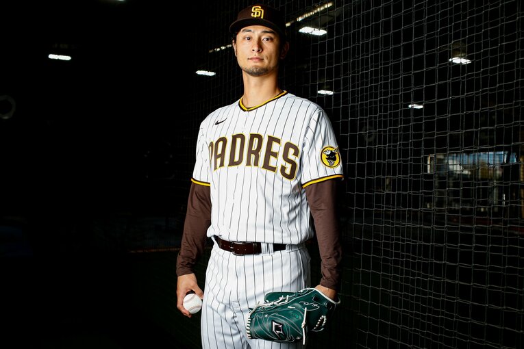 パドレスに在籍するダルビッシュ有。2023年2月、6年総額1億800万ドルで延長契約を結んだ ©Getty Images