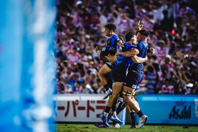 難敵フィジーを相手に劇的な逆転勝利を収めたフィジー戦　©Kiichi Matsumoto