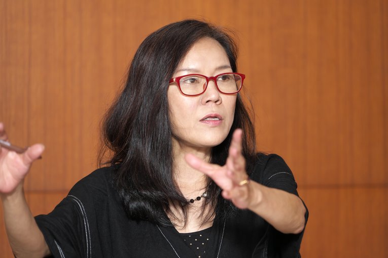 ライターの佐藤祥子氏。『Number』にて相撲コラムを担当　©Hideki Sugiyama