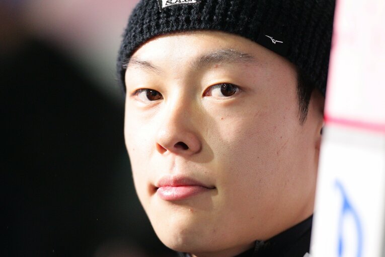 北京五輪へ向けた意気込みを語っていた小林陵侑（写真は2019年1月、オーストリア・ビショフスホーフェン）　©️Getty Images