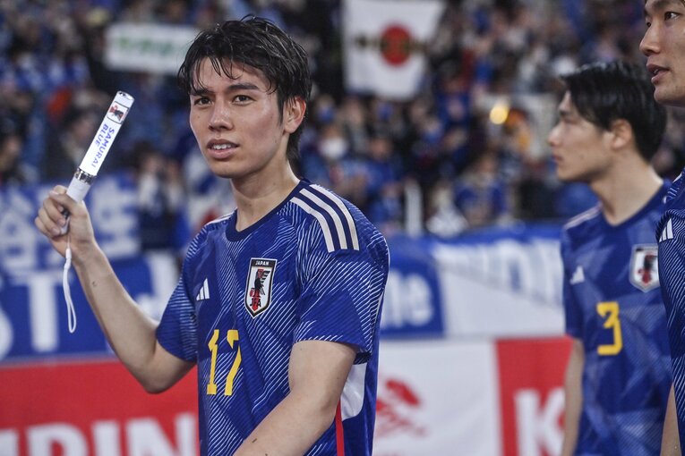 ウルグアイ戦にて ©Takuya Nakachi／JMPA