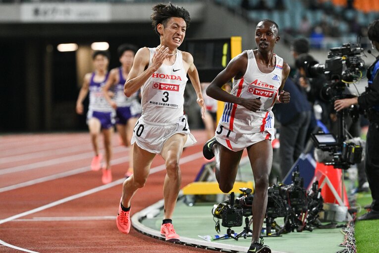 5月に行われた日本選手権での伊藤達彦。このレースで五輪出場を決めた　©Asami Enomoto
