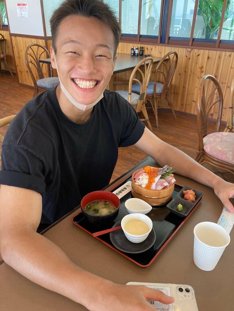 デビュー戦直後に福岡・糸島で合宿に入ったという今永虎雅（写真・大橋ジム提供）