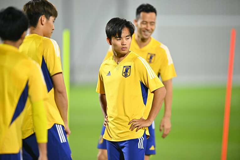 スペイン戦前日の練習©Takuya Kaneko／JMPA