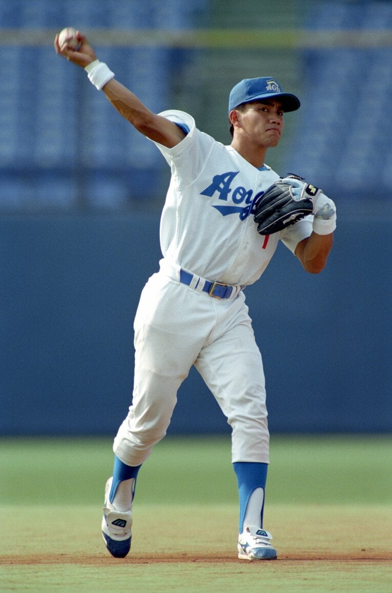 青山学院時代の井口資仁（1996年）　©Takao Yamada