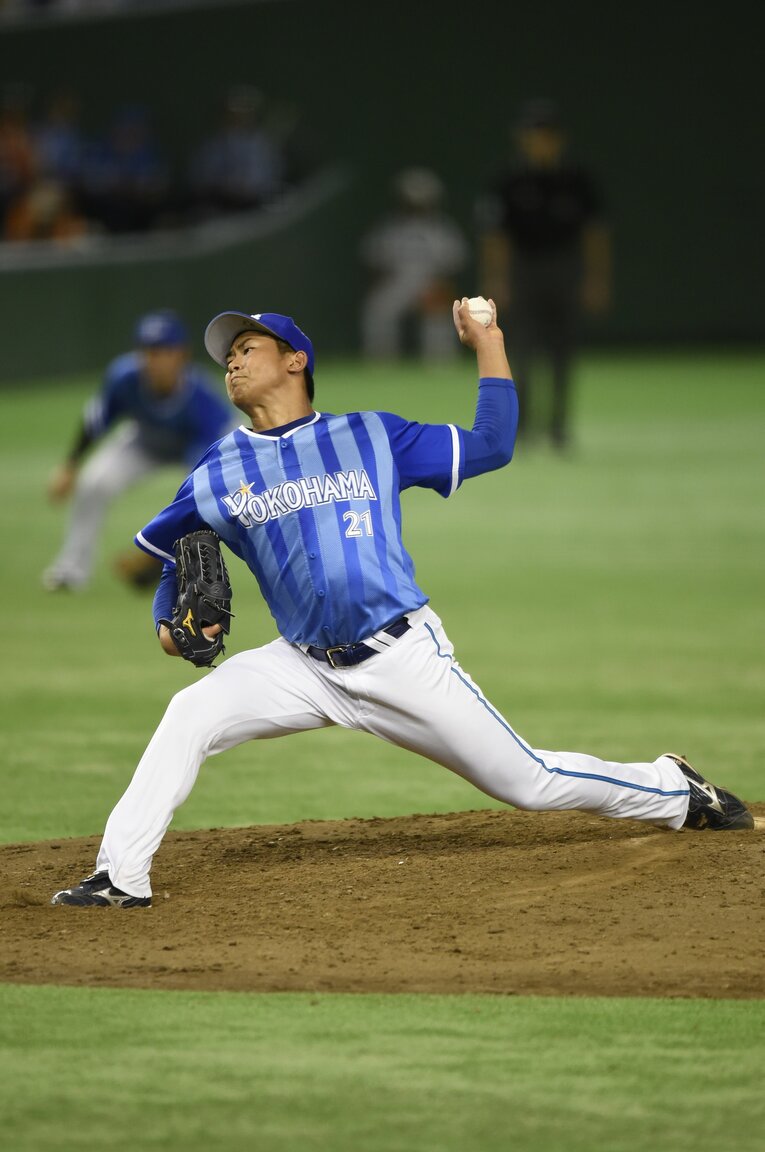 2016年CS第1ステージに登板した今永　©Hideki Sugiyama