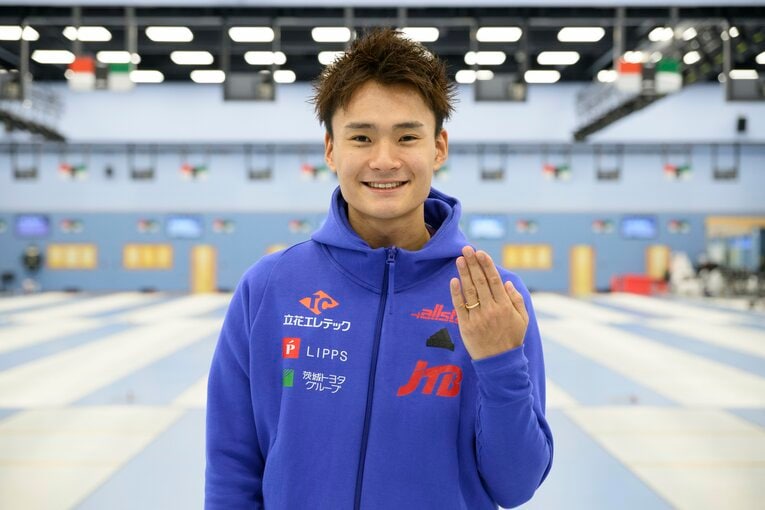 フェンシング男子フルーレ日本代表・松山恭助　©︎Hirofumi Kamaya
