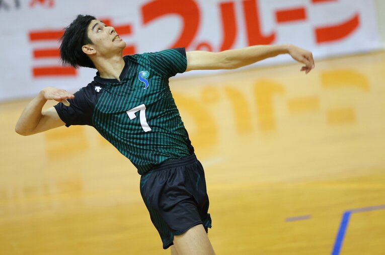 専修大のインカレ初優勝に貢献した甲斐優斗（3年）。日本代表での経験値をチームに還元した ／ photograph by UNIVAS/Aki Nagao