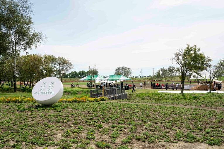 斎藤佑樹（元北海道日本ハム）が手がけた野球場「はらっぱスタジアム」 ©Masaki Fujioka