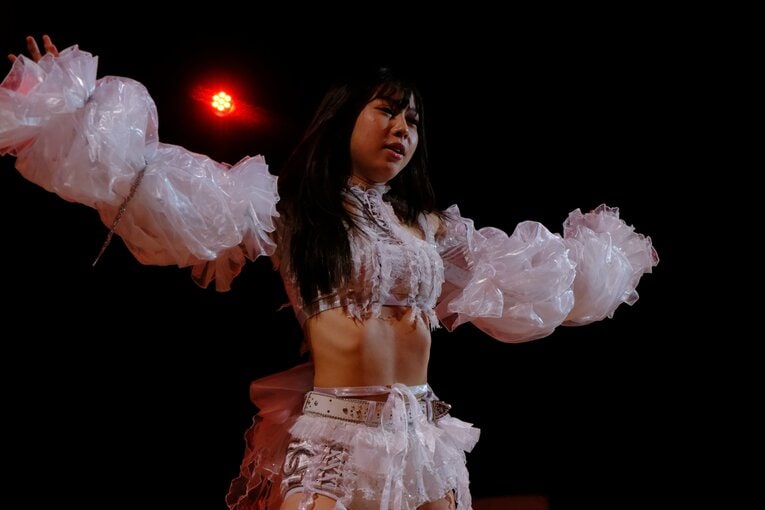高校3年生の女子プロレスラー・心希（しんの）【スワイプするとそのほかの写真もご覧になれます】©Norihiro Hashimoto