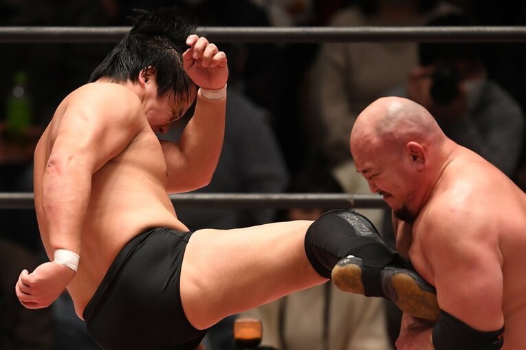 1月2日（夜）の大日本プロレス。野村卓矢vs岡林裕二