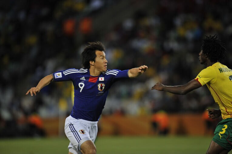 南アフリカＷ杯の岡崎　©Takuya Sugiyama/JMPA