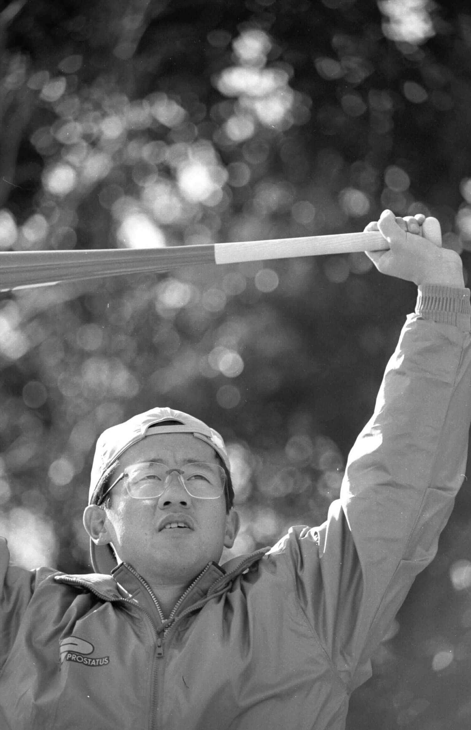 1987年の指名漏れを経験したのち、89年ドラフト2位でトヨタ自動車からヤクルト入りした古田（写真は92年春の自主トレ）　©BUNGEISHUNJU