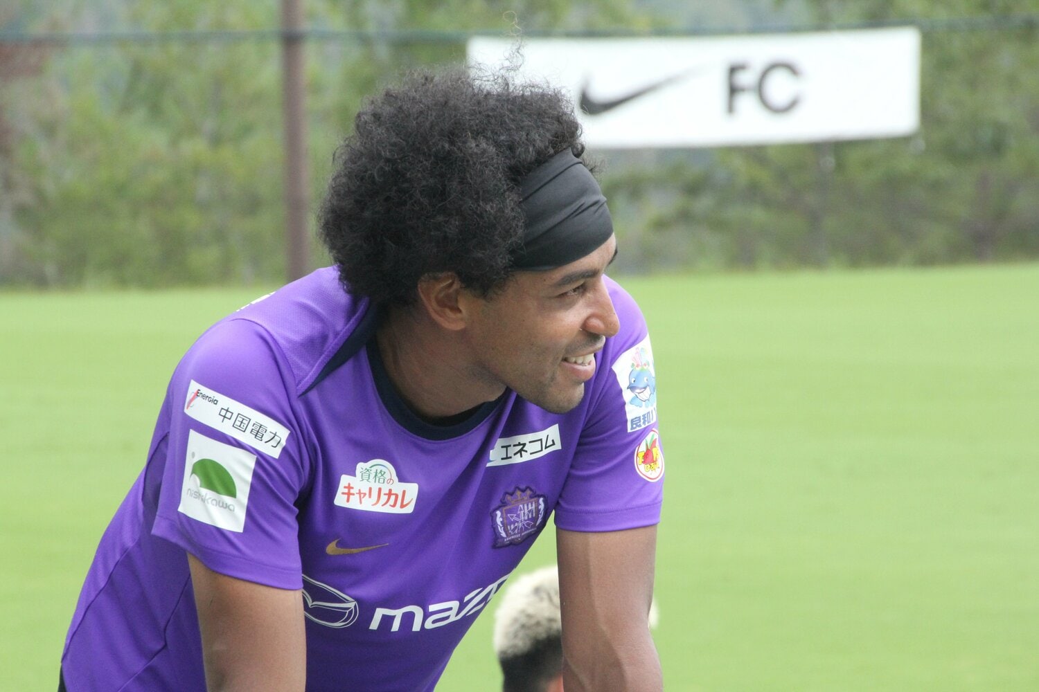 酷暑のトレーニング中にも笑顔を見せていた ©NumberWeb