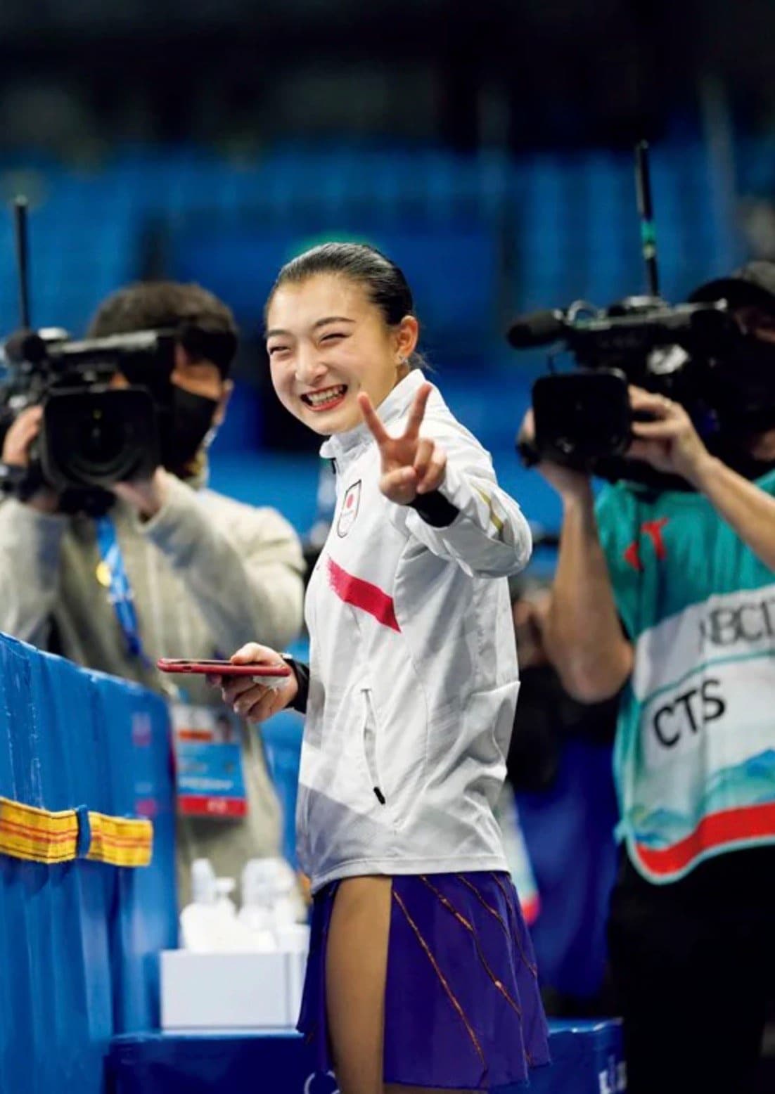 '22年北京五輪では、日本女子史上歴代最高得点を更新して銅メダル　©Sunao Noto / JMPA