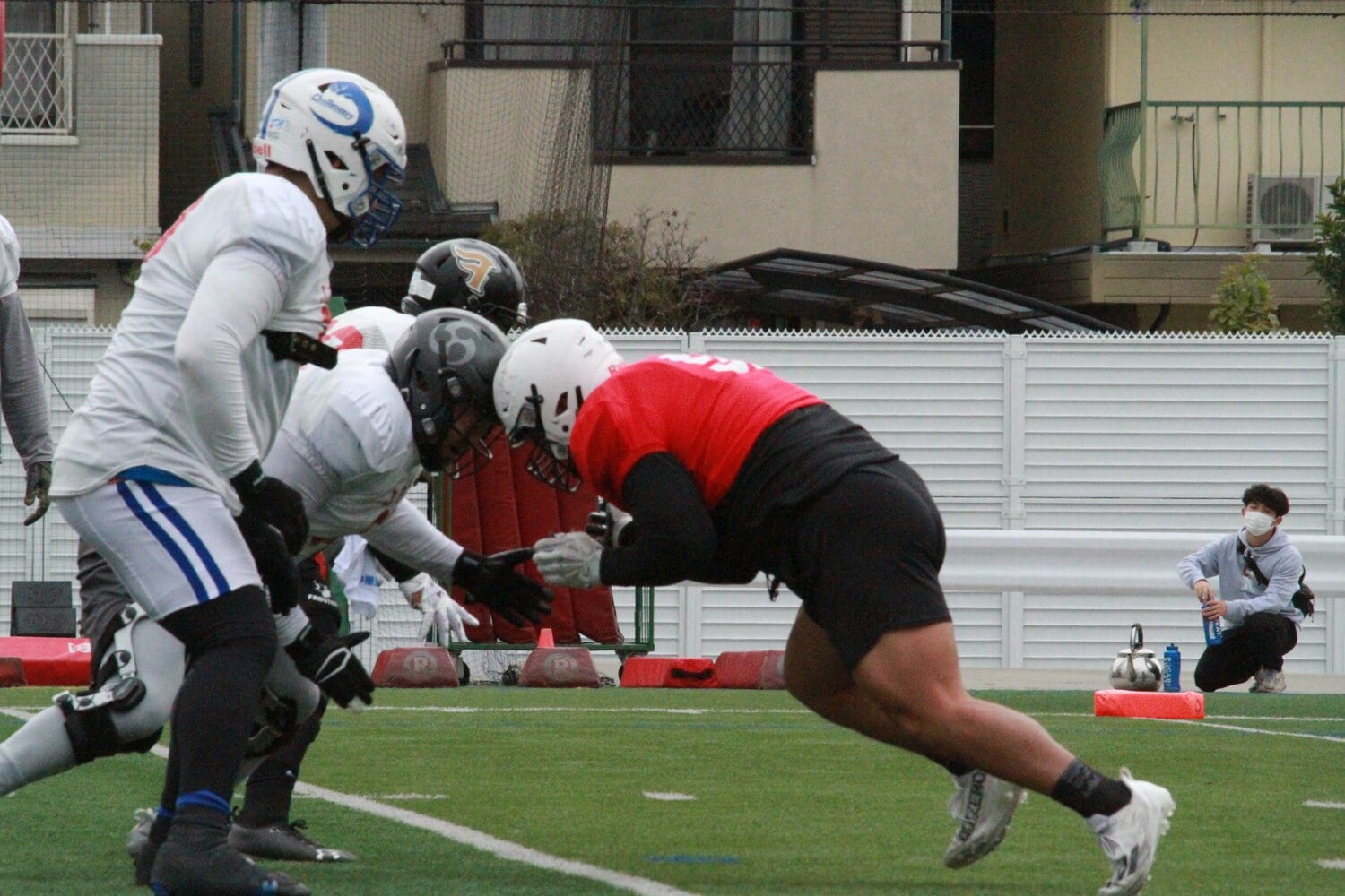 1月、全日本選抜の公開練習での花田（2／4枚）　©Hiroshi Ichino