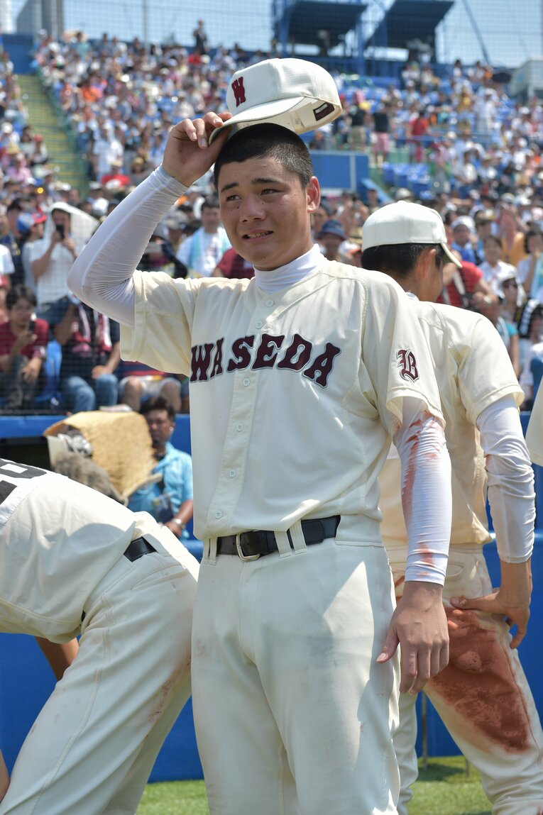 2015年夏の高校野球・西東京都大会決勝　早稲田実業×東海大菅生　１年生の清宮　©︎Hideki Sugiyama