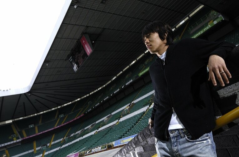 セルティック時代の中村俊輔　©Sports Graphic Number