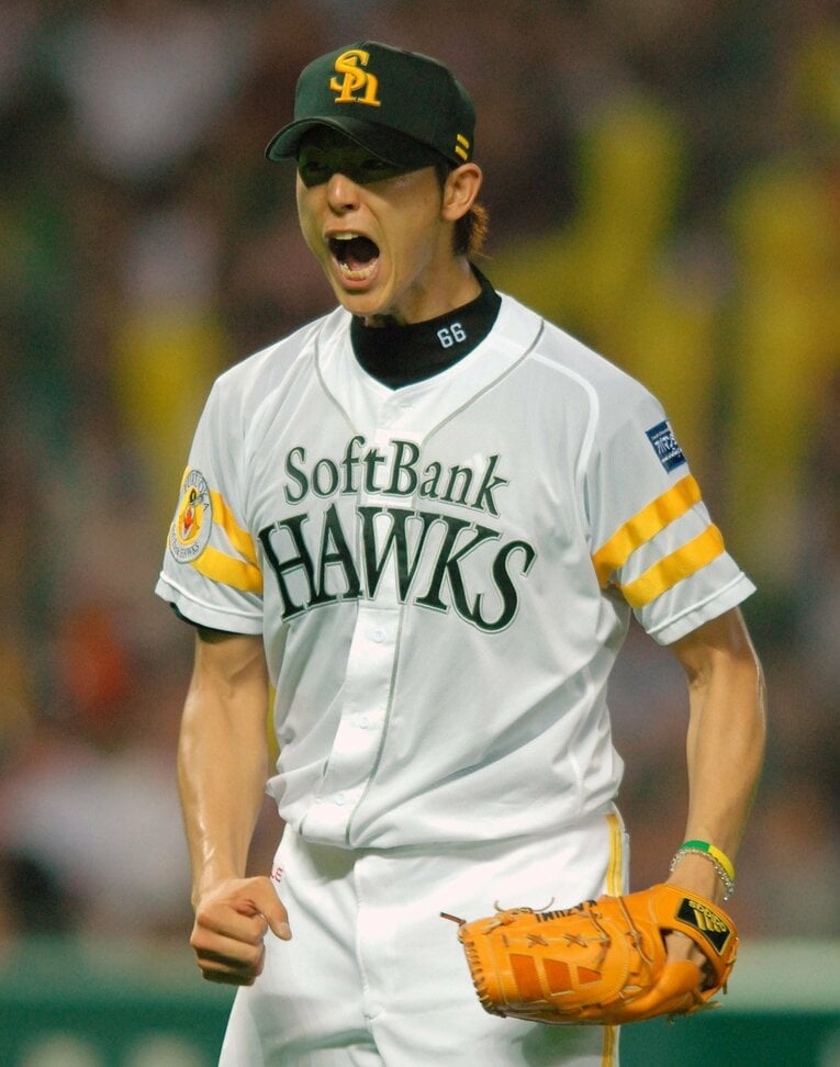 現役（ソフトバンク）時代の斉藤和巳　©JIJI PRESS