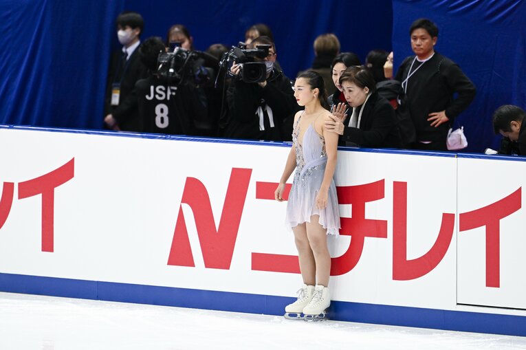 全日本選手権SPでの演技　©Asami Enomoto