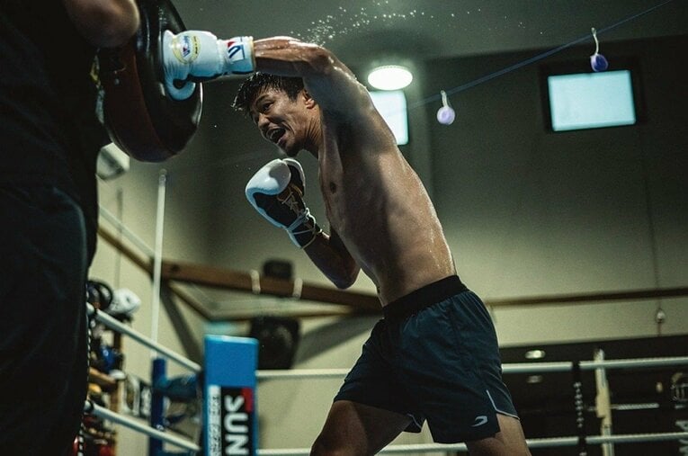 31戦31勝24KOのパーフェクトレコードを持つ3階級王者の中谷潤人 ／ photograph by Nanae Suzuki