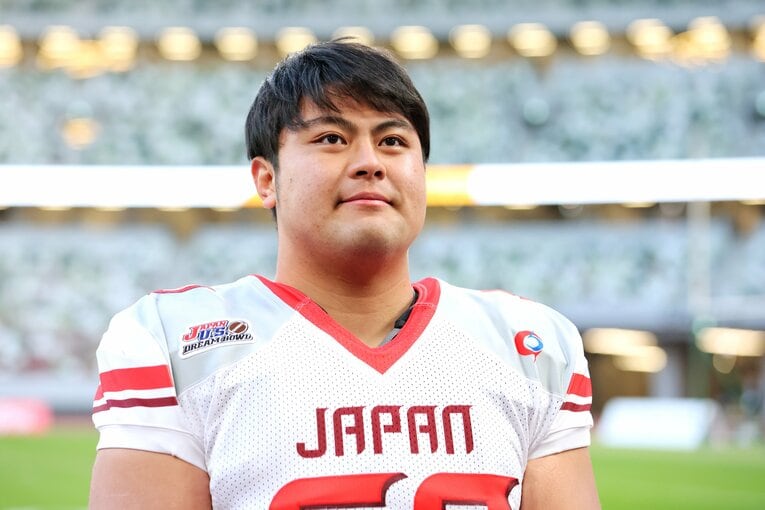 身長185cm、体重130kgの恵まれた体　©JIJI PRESS