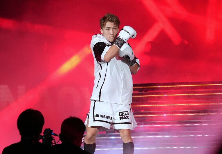 井上尚弥の入場。9月14日、IGアリーナ　©Naoki Fukuda