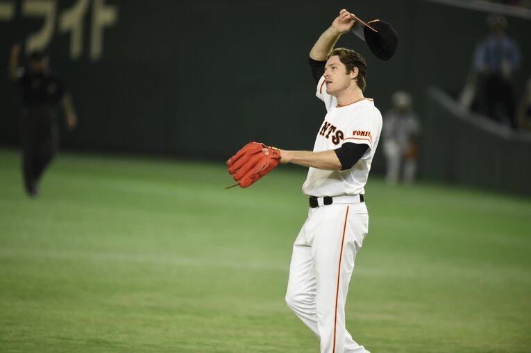 巨人時代のマイコラス　©Hideki Sugiyama