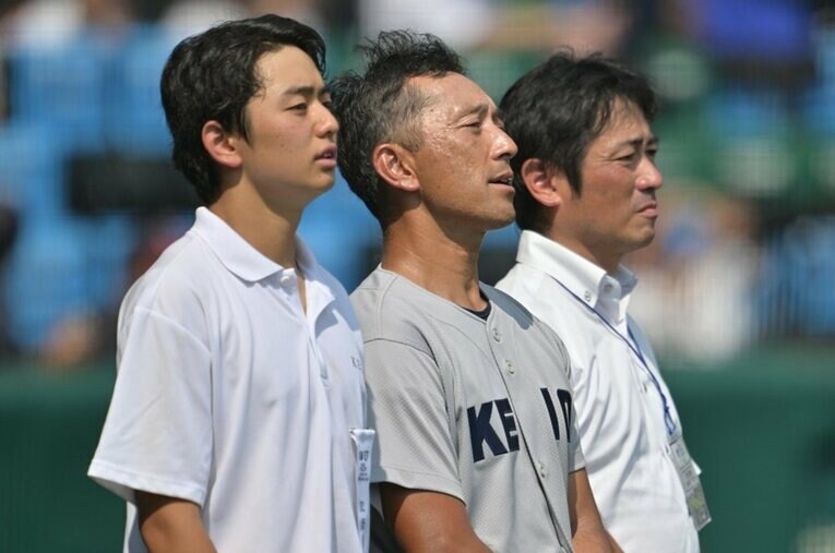 高校野球に新たな風を巻き起こしている慶応義塾高校。監督の“森林貴彦さん”の哲学が浸透している　©Hideki Sugiyama