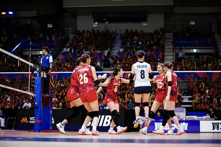 VNLフランス戦　©︎Volleyball World